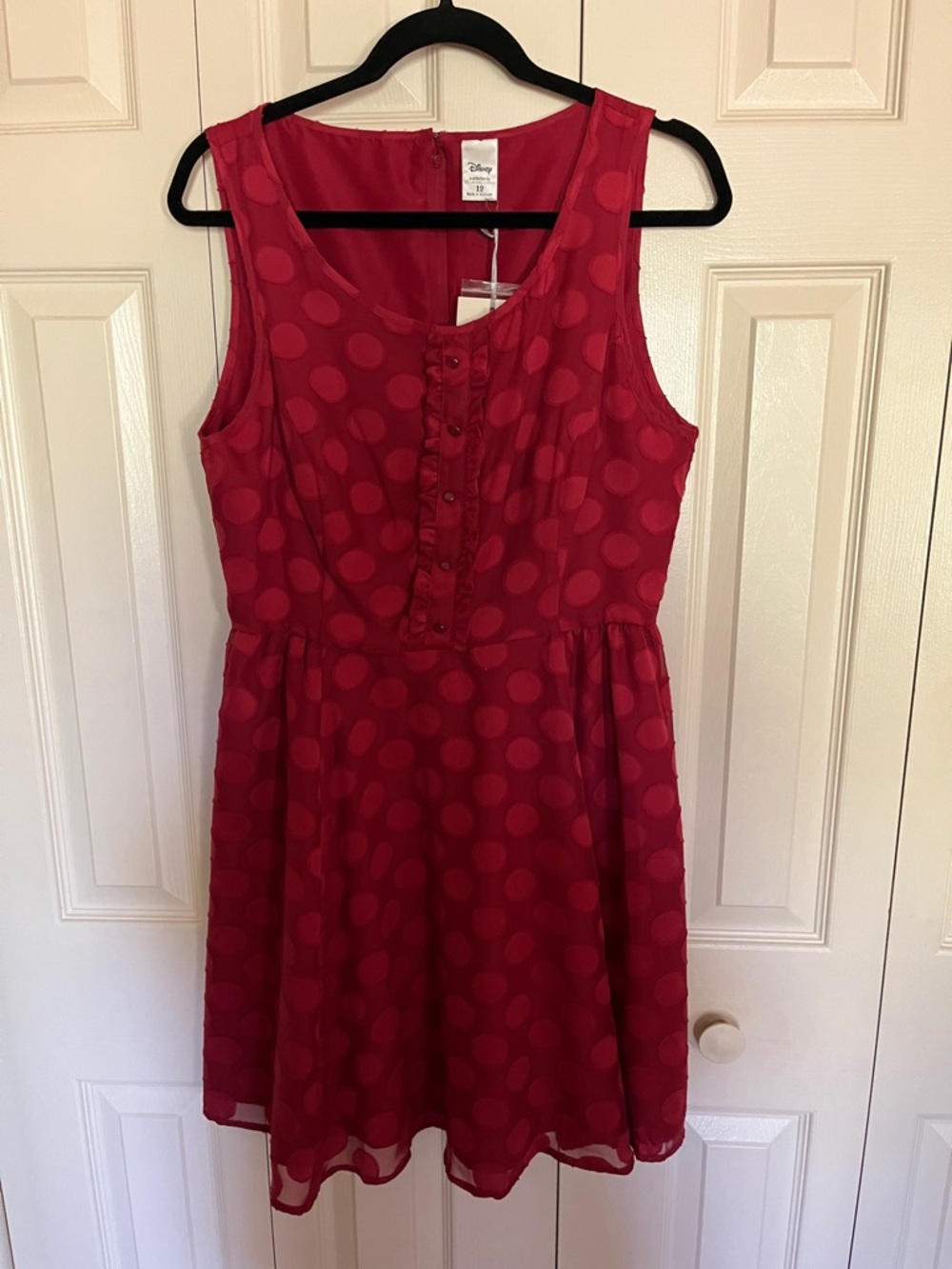 Disney Red Polka Dot Midi Dress